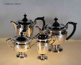 Silver Tea & Coffee Set, Hepple White