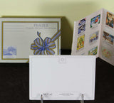 Collectors Porcelain Post Card Bird Feading, Designed by Karin Blumen