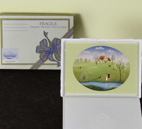 Collectors Porcelain Post Card, Spring