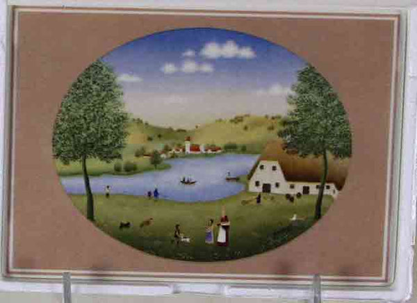 Collectors Porcelain Post Card, Summer