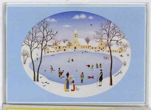 Collectors Porcelain Post Card, Winter