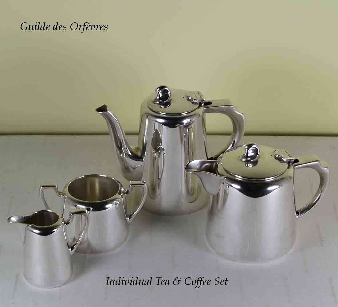 Individual Silver Tea & Coffee Set Individual Silver Tea & Coffee Set
