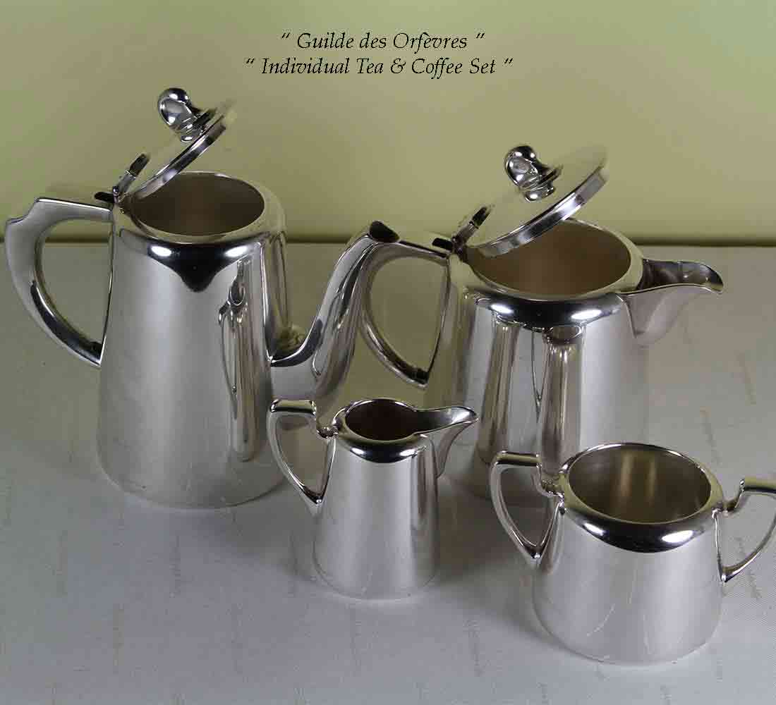 Individual Silver Tea & Coffee Set Individual Silver Tea & Coffee Set