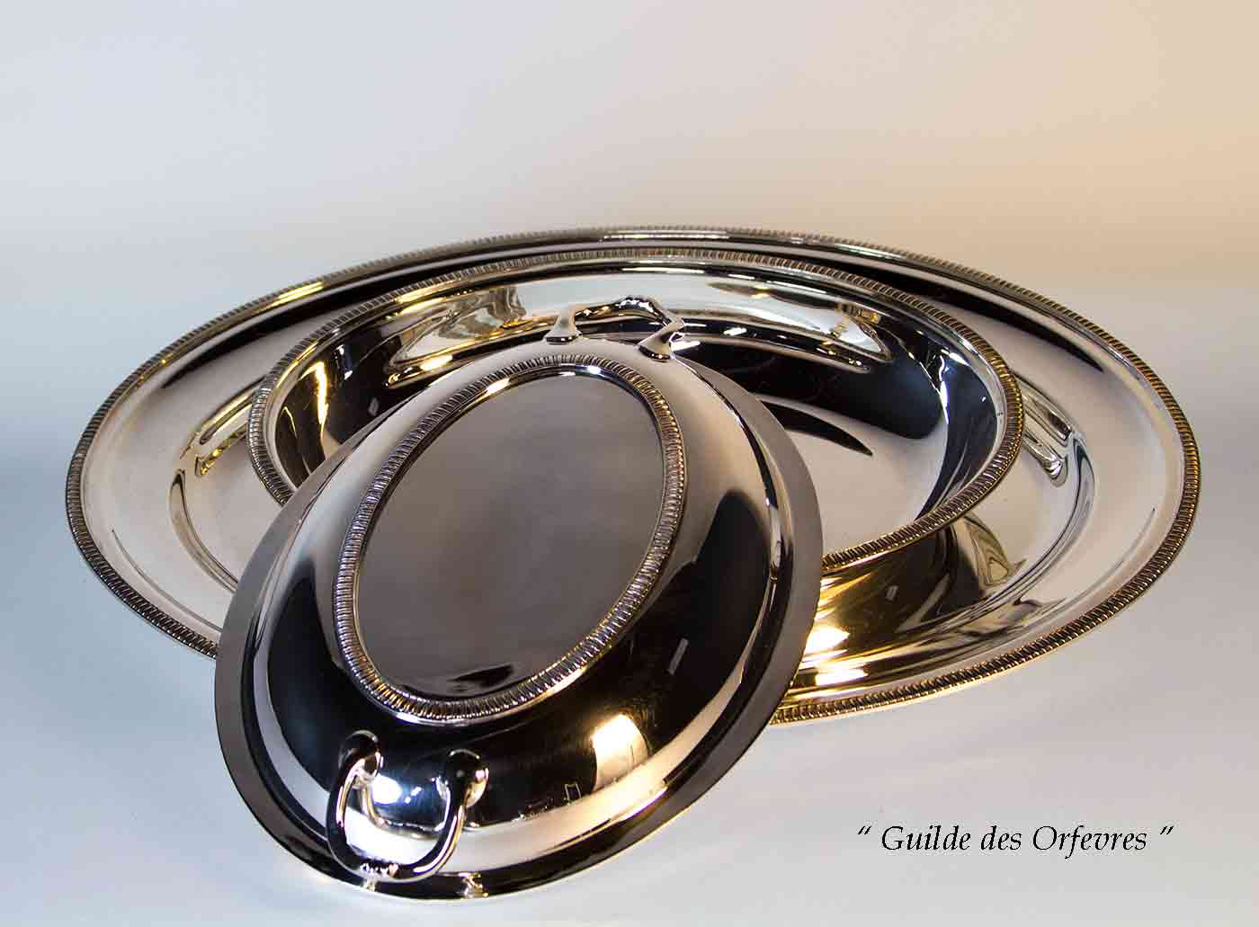 Imperial Suite of 13 pc Matching Dinner service with French Gadroon Pattern Imperial Suite of 13 pc Matching Dinner service with French Gadroon Pattern
