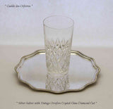 Set of 4 Silver Salvers Scalloped Edge, Gadroon