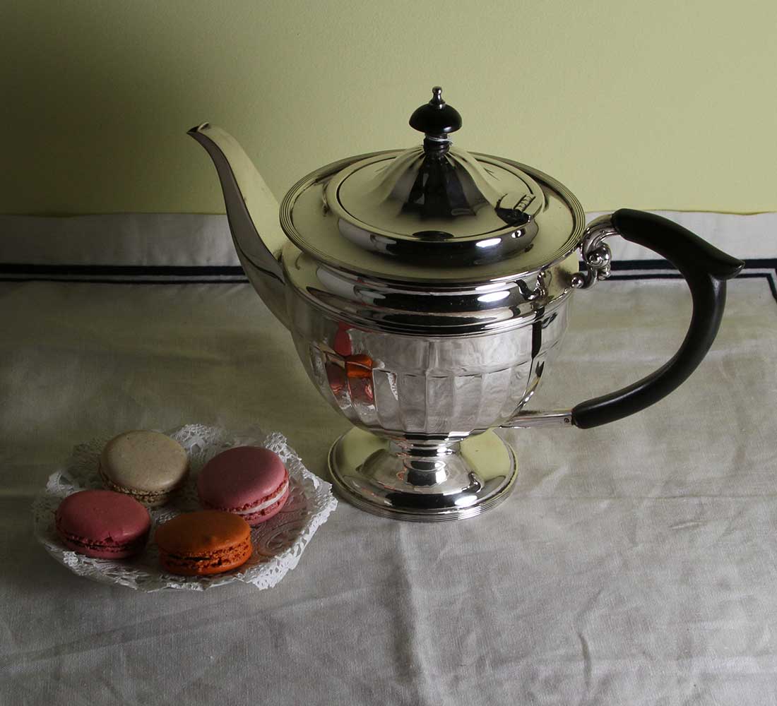 Silver Tea & Coffee Set, Hepple White Silver Tea & Coffee Set, Hepple White