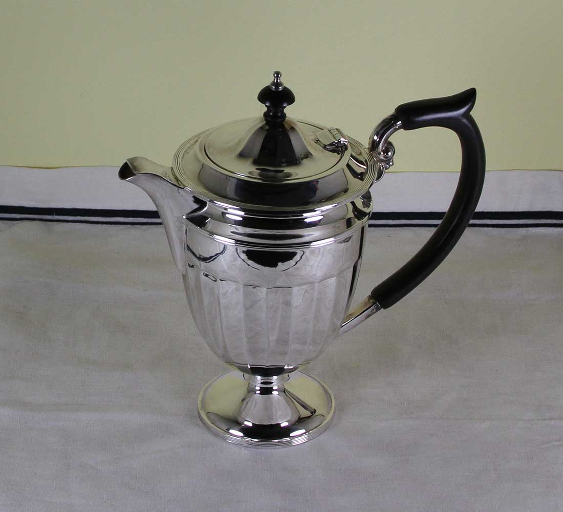 Silver Tea & Coffee Set, Hepple White Silver Tea & Coffee Set, Hepple White
