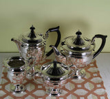 Silver Tea & Coffee Set, Hepple White