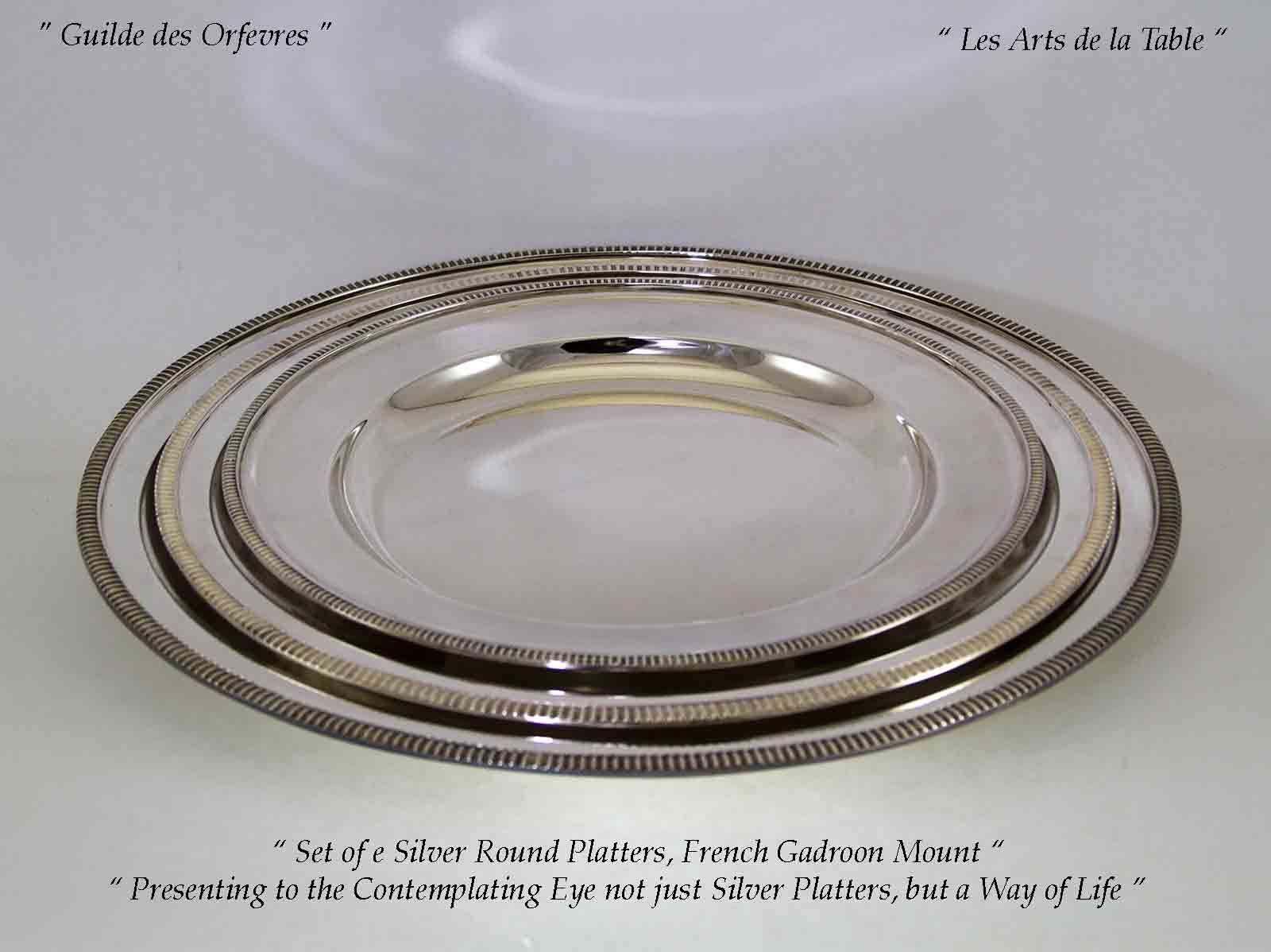 Imperial Suite of 13 pc Matching Dinner service with French Gadroon Pattern Imperial Suite of 13 pc Matching Dinner service with French Gadroon Pattern
