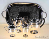 Silver Tea & Coffee Set, Hepple White