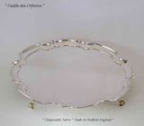 Silver Chippendale Salver with Feet