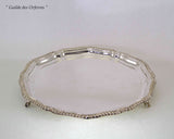 Silver Shaped Gadroon Salver with Feet