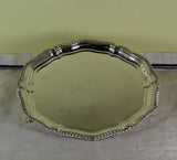 Silver Shaped Gadroon Salver with Feet 14 "