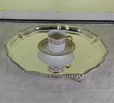 Silver Shaped Gadroon Salver with Feet