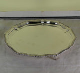 Silver Shaped Gadroon Salver with Feet