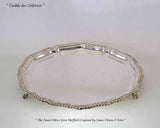 Silver Shaped Gadroon Salver with Feet 14 "