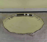 Silver Shaped Gadroon Salver with Feet 14 "