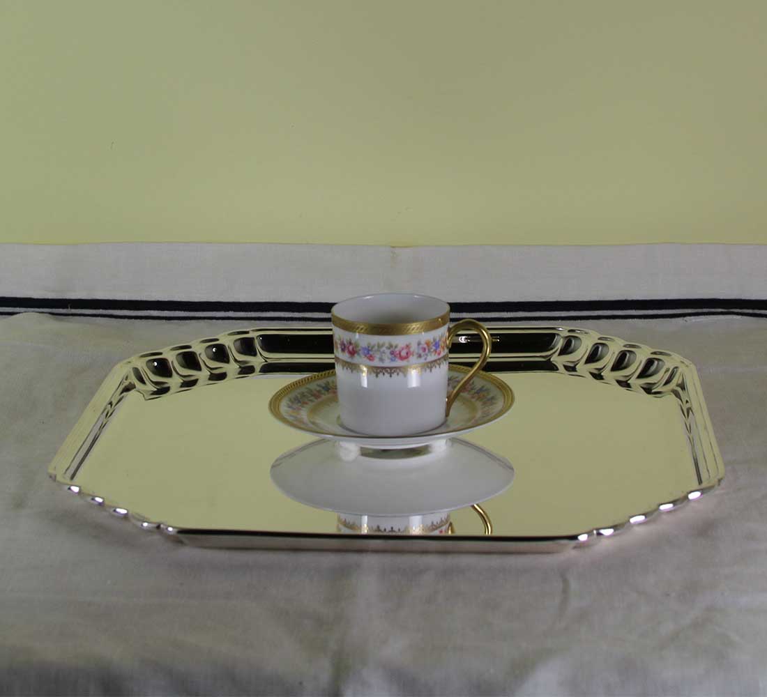 Silver Shaped Corners Salver 14 in. Silver Shaped Corners Salver 14 in.