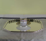Silver Shaped Corners Salver 14 in.