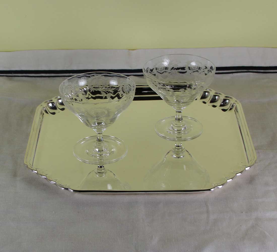 Silver Shaped Corners Salver Silver Shaped Corners Salver