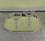 Silver Shaped Corners Salver 14 in.