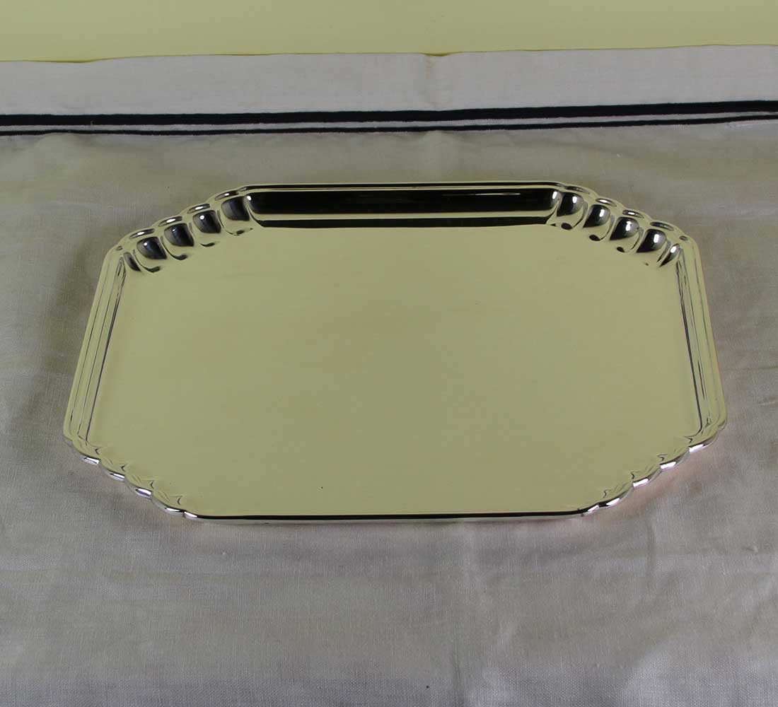 Silver Shaped Corners Salver Silver Shaped Corners Salver