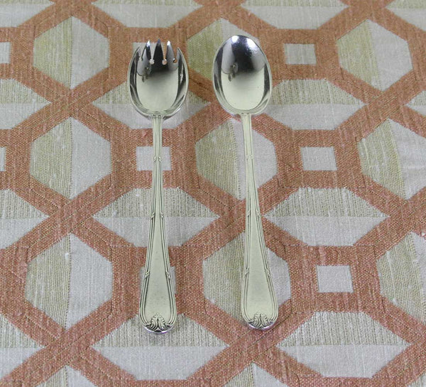 Vintage Silver Long-Drink Spoon & Fork, Louis Seize