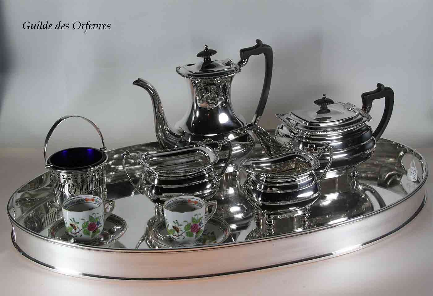 Tea & Coffee Set, Gadroon & Shell Tea & Coffee Set, Gadroon & Shell