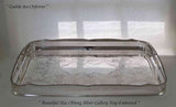 Silver Gallery Tray,  Oblong Embossed, Chased & Pierced Border