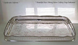 Silver Gallery Tray,  Oblong Embossed, Chased & Pierced Border