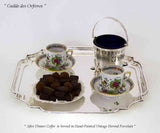 Silver Square Salver, Chippendale Shaped Corners 14 in.