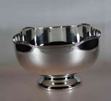 Tiffany Silver Punch Bowl with Jubilee Applied Border