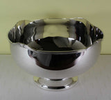 Tiffany Silver Punch Bowl with Jubilee Applied Border