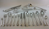 Silver Plated Pair Carving Set, Carving Fork & Carving Knife, Lily.