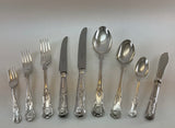 Complete European Cutlery Set for 12, including Fish Eaters & Serving Pieces 119 pieces.