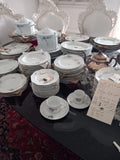 A Set of 48 Pieces Exquisite Porcelain With Flowering Branch by Rosenthal