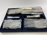 Complete European Cutlery Set for 12, including Fish Eaters & Serving Pieces 119 pieces.