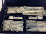 Complete European Cutlery Set for 12, including Fish Eaters & Serving Pieces 119 pieces.