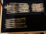 Complete European Cutlery Set for 12, including Fish Eaters & Serving Pieces 119 pieces.
