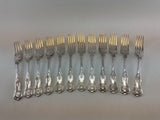 Complete European Cutlery Set for 12, including Fish Eaters & Serving Pieces 119 pieces.