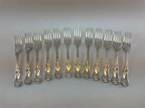 Complete European Cutlery Set for 12, including Fish Eaters & Serving Pieces 119 pieces.