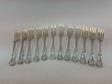 Complete European Cutlery Set for 12, including Fish Eaters & Serving Pieces 119 pieces.