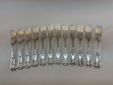 Complete European Cutlery Set for 12, including Fish Eaters & Serving Pieces 119 pieces.