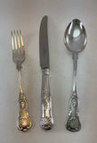 Complete European Cutlery Set for 12, including Fish Eaters & Serving Pieces 119 pieces.