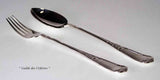 A Pair of Silver Large Serving Spoon & Fork, La Regence