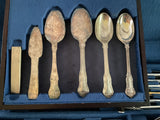 Silver Plated Set of 12 Pastry Forks, La Regence
