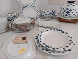 A 58 Pieces European Dinner Set Diamond Shape Rim with bleu by Rosenthal