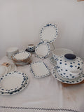 A 58 Pieces European Dinner Set Diamond Shape Rim with bleu by Rosenthal