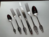 Sterling Silver 8-pc Place-Setting, Touraine-Art Nouveau