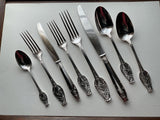 Sterling Silver 8-pc Place-Setting, Touraine-Art Nouveau